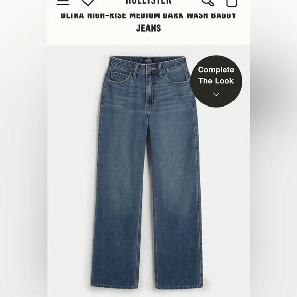 Hollister ultra hi-rise baggy - Picture 1 of 8